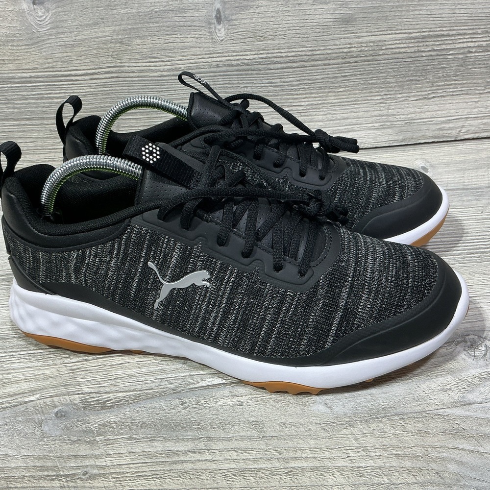 PUMA Fusion Pro Men's Golf Shoes Puma Black Puma Silver Size 10 377041-03 NEW